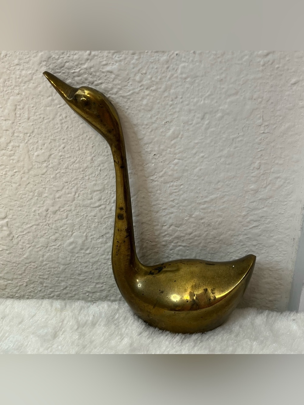 Vintage Mid Century Modern Brass Swan MCM Figurine